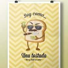 Soy como...una tostada. Traditional illustration project by Laura Núñez Carpintero - 08.18.2014