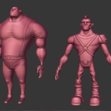 Personajes en proceso. 3D, e Design de personagens projeto de Marc Lidon - 24.05.2015