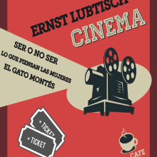 Cartel para una sesión de cine del cineasta Ernst Lubtisch. Un proyecto de Diseño, Ilustración tradicional, Diseño editorial y Diseño gráfico de Andrea Peña - 04.02.2015