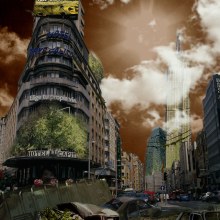 Ciudad apocalipsis Madrid. Un proyecto de Diseño, Ilustración tradicional y Diseño gráfico de Andrea Peña - 24.05.2015
