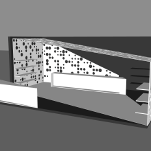 Proyecto de un stand publicitario. Un proyecto de Diseño, 3D, Arquitectura y Dirección de arte de Andrea Peña - 17.09.2014