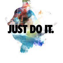 Carteles para campaña Just Do It. Design, Direção de arte, Br, ing e Identidade, Design editorial, e Design gráfico projeto de Andrea Peña - 28.04.2015