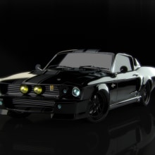 Mustang Shelby GT500 . Un proyecto de Ilustración tradicional, 3D, Diseño de iluminación y Post-producción fotográfica		 de Omar Dujarick Mercedes - 19.05.2015