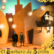 Proyecto escenográfico: Barbero de Sevilla.. Un proyecto de Escenografía de Irene Garcia Cruz - 25.05.2015