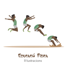 EDUCACIÓN FÍSICA. Ilustração tradicional, e Animação projeto de Xiduca - 26.05.2015