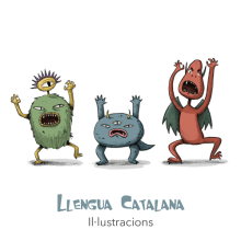 ILUSTRACIÓN LENGUA CATALANA. Un progetto di Design editoriale e Multimedia di Xiduca - 26.05.2015