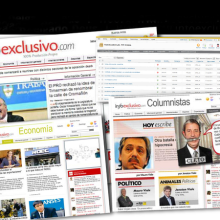 Sitio de Noticias Infoexclusivo. Projekt z dziedziny Design, Projektowanie graficzne i Web design użytkownika Natalia Delgado Deus - 10.03.2012