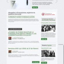 Web corporativa estudioconcursal.com. Desenvolvimento Web projeto de Alan Cesarini - 01.06.2015