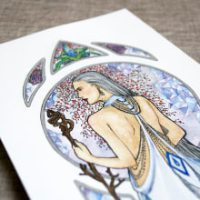 La Dame du Froid. Un proyecto de Diseño, Ilustración tradicional y Bellas Artes de Tamara Castro Laplaña - 07.06.2015
