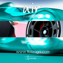 F1 Concept Car. 3D, Automotive Design & Industrial Design project by Floren Loizaga Gil - 06.10.2015