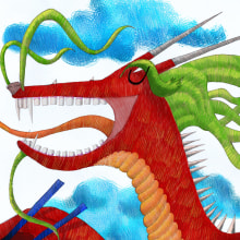 el dragón tragón. Un proyecto de Ilustración de nacho pangua - 18.10.2014