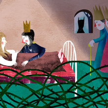 cuentos tradicionales,  bella durmiente . Un proyecto de Ilustración tradicional de jose reyes sáez - 18.06.2015