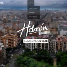 One Page Hebron Barcelona. Un proyecto de Diseño gráfico, Diseño industrial, Diseño Web y Desarrollo Web de Henry Avila Design - 18.05.2015