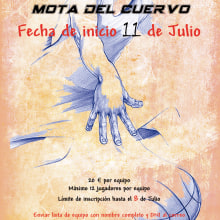 Cartel VI Liga de Baloncesto de verano 4x4 en Mota del cuervo. Un proyecto de Diseño gráfico de Adrián de la Fuente Ramos - 19.06.2015