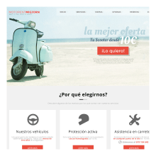 Boceto web motorentmigjorn.com Ein Projekt aus dem Bereich Webdesign von Ernesto Jiménez - 23.04.2015