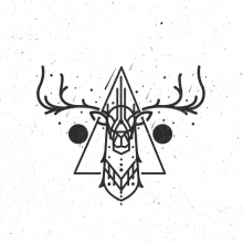 Deer İllustration. Design, Ilustração tradicional, e Direção de arte projeto de Turgay Mutlay - 23.06.2015