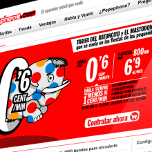 Website Pepephone . Un proyecto de Diseño, Ilustración tradicional, Dirección de arte y Diseño Web de Jose Orozco - 24.06.2015