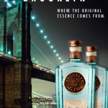Brooklyn Gin ad. Un proyecto de Diseño y Publicidad de Alejandro Sánchez Valer - 25.06.2015