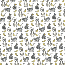 Lemurs & bananas. Un proyecto de Diseño de vestuario de Almudena Cockadoodledoo - 25.06.2015