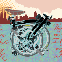 The more I love my bike the more I love my city.. Un proyecto de Ilustración tradicional de Mery - 21.02.2013