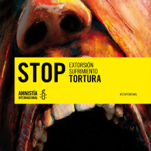 Concurso cartelería Amnistía Internacional #stoptortura. Un proyecto de Diseño, Ilustración tradicional, Diseño gráfico, Diseño de la información y Collage de Rubén C. Martín - 27.06.2015