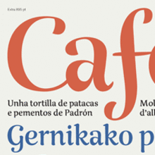 Rumba, una familia tipográfica de tres estilos, para textos y para palabras. Tipografia projeto de Type-Ø-Tones - 27.06.2015