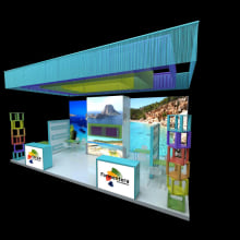Propuesta Design Stand Ibiza / Formentera Berlin 2014. Un proyecto de Diseño, 3D y Arquitectura interior de Carmen San Gabino - 27.06.2015