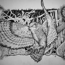 Demon Owl. Un proyecto de Ilustración tradicional de Jose_Moratalla - 29.06.2015