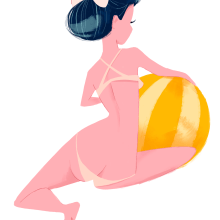 Bikini pin-ups. Un proyecto de Ilustración de MªLaura Brenlla - 29.06.2015
