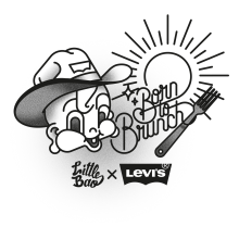 Little Bao X Levis. Design, Ilustração tradicional, Direção de arte, Br, ing e Identidade, Design de personagens, Design gráfico, Serigrafia, e Tipografia projeto de Bnomio ™ - 22.05.2015