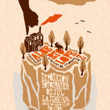 Cartel para exposición fotográfica. . Un proyecto de Ilustración tradicional y Diseño gráfico de Jaime Rodríguez Carnero - 30.06.2015