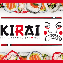 Branding Restaurante Japonés "KIRAI". Br, ing e Identidade, e Design gráfico projeto de Kike Rivers - 30.06.2015