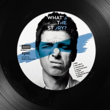 Rediseño vinilo Oasis. Design gráfico projeto de Patricia Teller - 11.03.2015