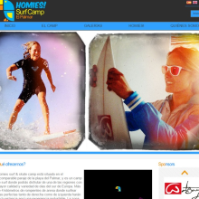 Homies Surf & Skate Camp. Un proyecto de Diseño Web y Desarrollo Web de Diego Collado Ramos - 31.07.2015