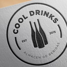 BRANDING / IDENTITY  - COOL DRINKS . Un proyecto de Diseño, Br, ing e Identidad y Diseño gráfico de Floral - 02.07.2015