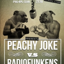 Peachy Joke vs Radiofunkens. Un proyecto de Publicidad, Dirección de arte y Diseño de personajes de Álvaro Martín martín - 01.02.2012