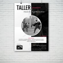 Cartel Taller del Actor Kike Inchausti. Un proyecto de Diseño y Diseño gráfico de Alfredo Moya - 07.07.2015