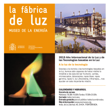 Maquetación de folleto para La Fábrica de Luz. Museo de la Energía. Design editorial, e Design gráfico projeto de Carmela Sanchez Nadal - 08.04.2015