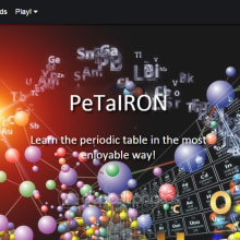 PeTaIRON, la web donde puedes aprenderte la tabla periódica de la forma más divertida.. Un proyecto de Desarrollo Web de Virginia Martos Muñoz - 30.06.2015