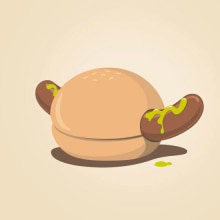 Hot-Burger. Graphic Design project by Pablo Oria - 07.10.2015