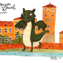 El Dragón de Wawel Ein Projekt aus dem Bereich Traditionelle Illustration von Paula Hurtado Arenas - 11.07.2015