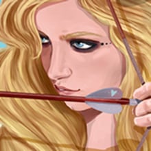Archer. Traditional illustration, and Fine Arts project by Victoria Ripalda Tamame - 07.12.2015