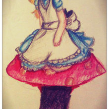 Alice in the Wonderland-KARLA OLIVAS. Design gráfico projeto de Karla Olivas - 13.07.2015