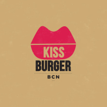Kiss Burger Bcn Logo & Illustrations. Traditional illustration, Br, ing & Identit project by Miq Ros - 07.14.2015