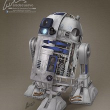 R2D2  Fanart. Traditional illustration, and Comic project by Martin Mariano Hernandez Tena - 07.15.2015