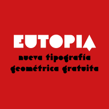 Eutopia, una tipografía geométrica gratuita. Design gráfico, e Tipografia projeto de Víctor Navarro Barba - 20.07.2015