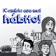 ¡Cambia ese mal Hábito!. Un proyecto de Ilustración tradicional, Diseño gráfico y Cómic de Edwin Chávez Romero - 22.07.2015