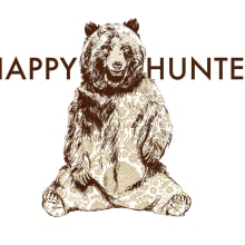 The Happy Hunters. Design, Traditional illustration, Fashion, Fine Arts, Painting, Screen Printing, T, and pograph project by Cristina Berasategui Verástegui - 03.01.2014