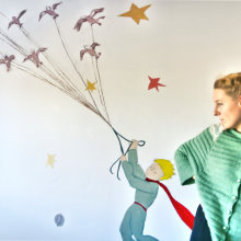 Mural Le Petit Prince. Traditional illustration, Fine Arts, and Painting project by Cristina Berasategui Verástegui - 12.25.2013