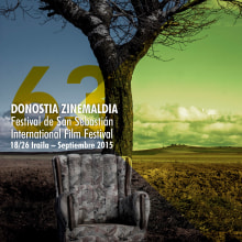 Propuesta cartel festival de cine de San Sebastián. Un proyecto de Fotografía, Diseño gráfico y Cine de Héctor Román - 23.02.2015